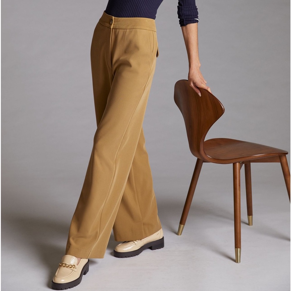 EXQUISE via ANTHROPOLOGIE Straight Twill Pants